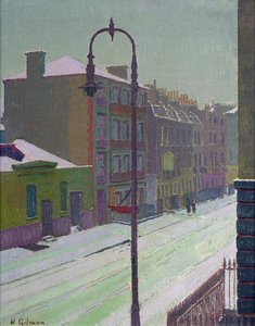 Londyńska ulica w śniegu, 1917
